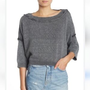 Free People Gray Sweater